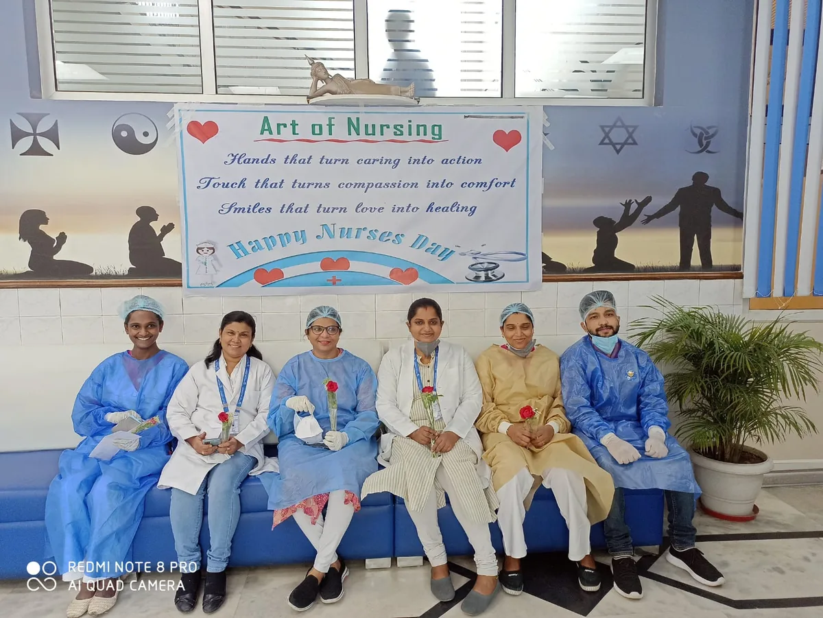 Nursing staff at Shanti Home celebrating the art of nursing